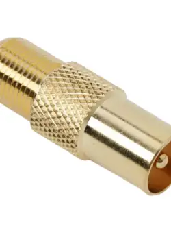 Adaptoare F TV coaxsoclu F - fisa TV coaxplacat cu aur