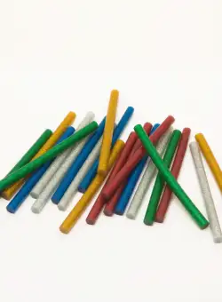Baton termoadeziv - 7 mm - colorat, glitter