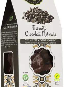 Biscuiti ciocolata naturala, 130g, Ambrozia