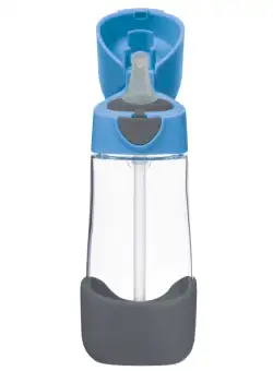 Cana cu pai pentru +9 luni Albastru, 450ml, Bbox