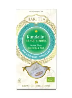 Ceai verde si menta bio Inner Flow, 10 plicuri, Hari Tea