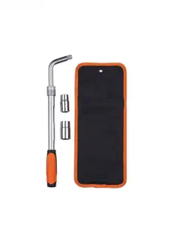 Cheie pentru roti Troy 26138, 17x19 mm, 21x23 mm, telescopica