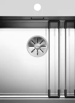 Chiuveta bucatarie Blanco Etagon 500-IF/A 540x500mm 2 sine glisante ventil automat inox lucios satinat