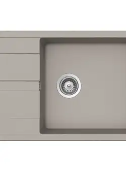 Chiuveta bucatarie Schock Ronda D-100XL Cristalite Concrete, granit, reversibila, montare pe blat 78 x 50 cm