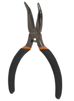 Cleste cu cioc curbat, maner cauciucat, 135 mm