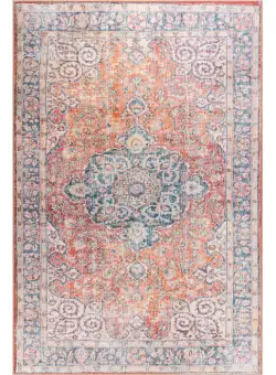 Covor Blues Vintage 418, portocaliu si albastru, 210x310 cm