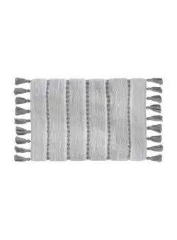 Covoras baie Pompom Gri, 50 x 75 cm
