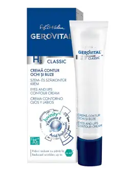 Crema pentru contur ochi si buze H3 Classic, 15ml, Gerovital