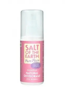 Deodorant Salt Of The Earth Pure Aura Lavanda si Vanilie, 100ml, Crystal Spring