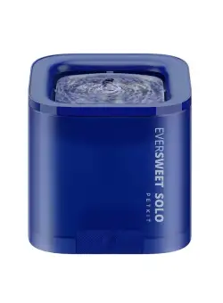 Fantana apa pisici PETKIT SOLO Drinking Fountain – Blue, Capacitate 1.85L, senzor lipsa apa.