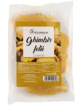 Ghimbir confiat, 100g, EcoNatur