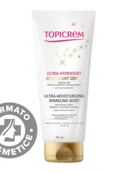 Lapte de corp hidratant stralucitor UM, 75ml, Topicrem
