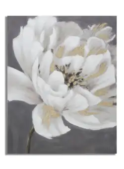 Mauro Ferretti PICTURA pe panza FLoare ALBA/AURIU CM 80X3,7X100
