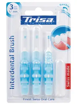 Periute interdentare albastre 1,1mm, 3 bucati, Trisa