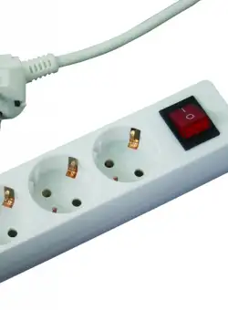 Prelungitor 3 prize 1.5mx1.5mm cu intrerupator Makalon