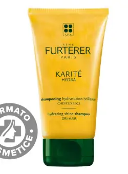 Sampon hidratant pentru par uscat Karite Hydra, 150 ml, Rene Furterer