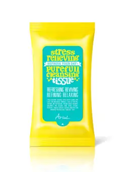 Servetele de curatare a tenului Stress Relieving Purefull, 15 bucati, Ariul