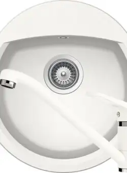Set chiuveta bucatarie Schock Manhattan R-100 si baterie bucatarie Schock Cosmo Cristalite Alpina 47 x 49 cm