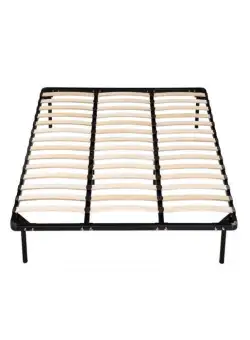 Set somiera demontabila, cu 8 picioare H30 si lamele din plop, 180x200 cm