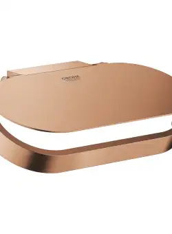 Suport hartie igienica cu aparatoare Grohe Selection brushed warm sunset