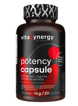 Vitamine pentru stimularea potentei, 20 capsule, Vitaxynergy