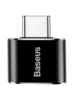 Adaptor conversie BASEUS USB la USB-C 2.4A (negru) CATOTG-01