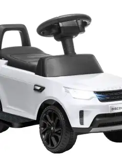 AIYAPLAY Mașinuță Electrică pentru Copii 18 Luni-5 Ani cu Licență Land Rover cu Muzică, USB și MP, 65x43x40 cm ,Alb | Aosom Romania