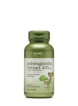 Ashwagandha Extract 470mg Herbal Plus®, 100 capsule, GNC