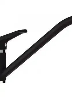 Baterie bucatarie Schock Cosmo Cristalite Nero, aspect granit, cartus ceramic, negru