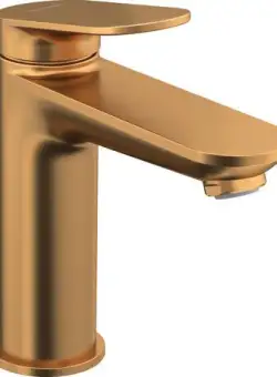 Baterie lavoar Duravit Wave M fara ventil bronz periat