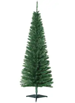 Brad de Craciun de 150cm Pin Artificial cu Ramuri 294 Baza Pliabila Detasabila, decoratiune de Craciun HOMCOM | Aosom RO