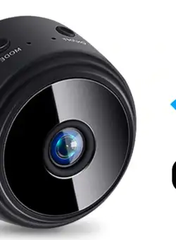 Camera supraveghere Techstar® RL-96 1080P, FullHD, Wide 150°, Infrarosu, MicroSD, WiFi, Spy, Prindere Magnetica