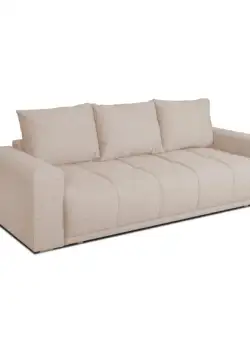 Canapea Extensibila Otis, 3 locuri, Lada Depozitare, Crem Orion, 240 Cm