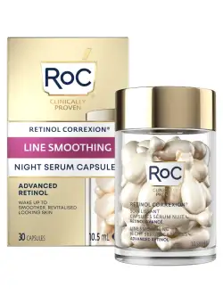 Capsule cu ser de fata pentru noapte Retinol Correxion Line Smoothing, 30 bucati, RoC