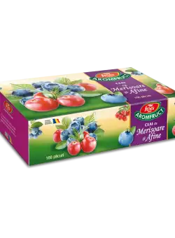 Ceai cu merisoare si afine Aromafruct, 100 plicuri, Fares