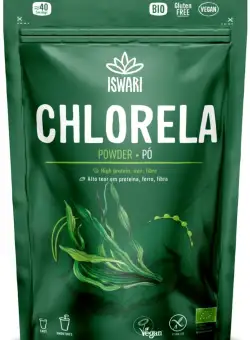 Chlorella bio sub forma de pulbere, 125g, Iswari