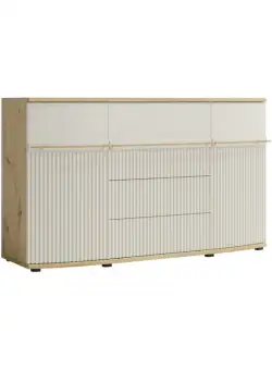 Comoda CANDY C 12, 2 usi, 4 sertare, grafit, 175x43x101 cm