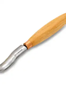 Dalta in forma de U scurta si indoita BeaverCraft K8a 14, taietura 14 mm, 185 mm