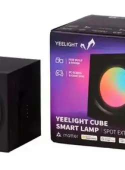 Extensie Lampa de birou LED inteligenta Yeelight Cube Smart Lamp, Spot, 6.5 W, 2100 mAh, iluminare RGB, Wireless (Negru)