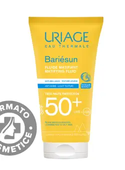Fluid mat protectie solara cu SPF50+ Bariesun, 50ml, Uriage