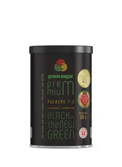 Green Sugar Premium 1:2 pulbere, 500g, Laboratoarele Remedia