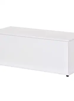 HOMCOM Cutie de depozitare multifunctionala din PAL cu capac care se deschide, pentru camera si intrare, 100x40x40cm, alb | Aosom Romania