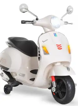 HOMCOM Motocicletă Electrică pentru Copii, 6V cu Muzică, Lumini și Sunete, 102x50,5x75,5 cm, Alb | Aosom Romania