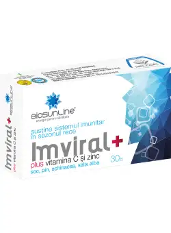 Imviral + Vitamina C si Zinc, 30 tablete, BioSunLine