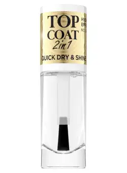 Lac de unghii Top Coat 2W1, 8ml, Eveline Cosmetics