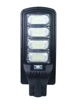 Lampa Stradala LED cu Incarcare Solara, 4U®, 200W, senzor miscare, acumulator intern, telecomanda
