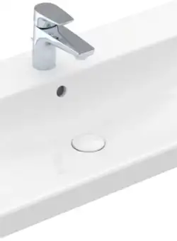 Lavoar Villeroy & Boch Avento CeramicPlus 80x47 cu preaplin montare pe mobilier alb Alpin