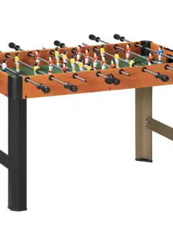 Masa de fotbal pentru adolescenti si copii, mini joc de fotbal de masa compact cu 2 mingi pentru casa, sala de jocuri HOMCOM | Aosom Romania