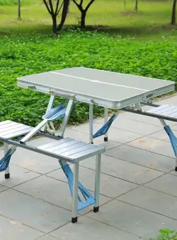 Masa pliabila picnic tip geamantan - Model aluminiu
