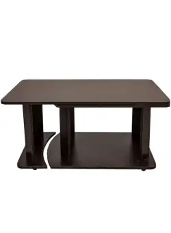 Masuta cafea, cu rotile, sonoma inchis, 95x50x50 cm